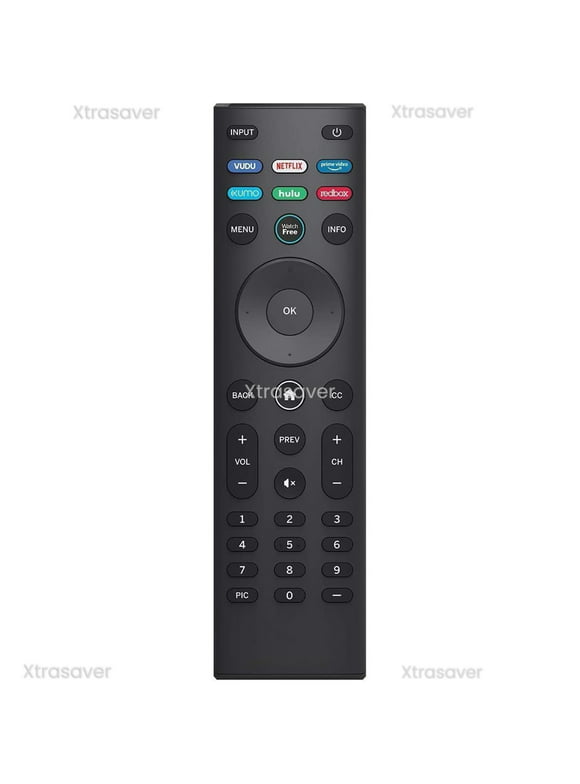 XRT140 Smart TV Remote Control for ALL VIZIO LCD/LED 4K Smart TVs with VUDU NETFLIX AMAZON XUMO Hulu RedBox Shortcut App Buttons.