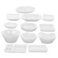 thumbnail image 4 of BESTYASH Mini Tableware Set 24Pcs White Plastic Miniature Design for Children Role-Playing and Decoration, 4 of 7