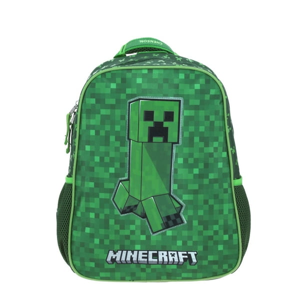 Mochila Chico Verde Chenson Minecraft Kinder BROCK para niño