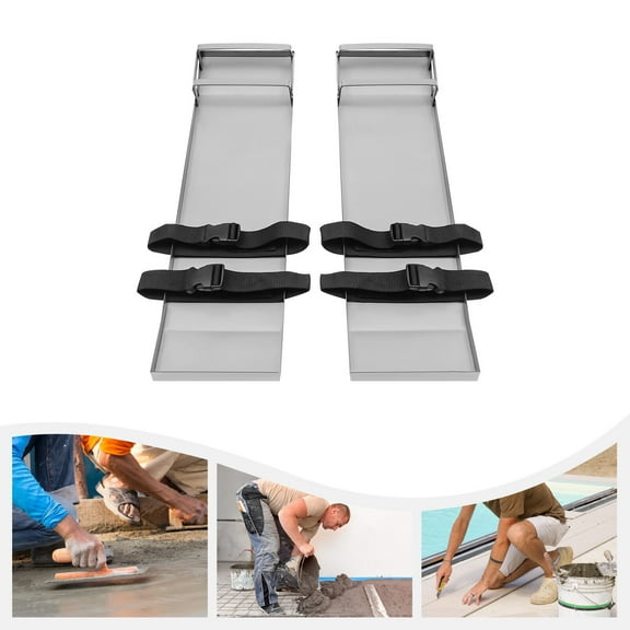 Miumaeov Concrete Knee Boards Slider Knee Boards 30'' x 8'' Kneeler Board Stainless Steel Kneedboards Concrete Sliders for Concrete Finishing 1 pair