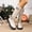 White, variant on YTCAMLO Knee High Motorcycle Boots for Women Vintage Y2K Tall Long Boots with Buckle Straps Low Chunky Block Heel Biker Boots