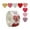C, variant on 500pcs Heart Stickers, Cute Heart Shape Decals for Scrapbooking Party Decor Journal Planner, Adhesive Vinyl Stickers for DIY Crafting Decoration,A