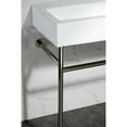thumbnail image 4 of Kingston Brass VPB3917H6ST New Haven 39" Porcelain Console Sink with Stainless Steel Legs, White/Polished Nickel, 4 of 8