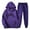 Dark Purple, variant on Women'S Sweatsuits Two Piece Hoodie Long Sleeve Pullover and Baggy Sweatpants Lounge Sets Cute Womens Fall Fashion Clothing