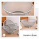thumbnail image 3 of GOOHOCHY Cuenco para lavar arroz, colador de acero inoxidable, colador de cocina, lavadora, escurridor, cesta, lavabo, 3 of 8