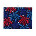 thumbnail image 1 of Fotbe Red White Blue Fireworks Alfombrilla de Secado para Cocina con Estampado, 18x24 Pulgadas, 1 of 7