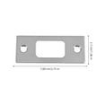 thumbnail image 2 of 1 Set of Lock Strike Plate Home Door Strike Plate Deadbolt Strike Plate Thickened Door Back Plate, 2 of 8