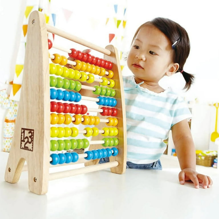 Hape: Rainbow Bead Abacus - Colorful Wooden Counting Toy Hape: Rainbow Bead Abacus - Colorful Wooden Counting Toy