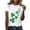 White, variant on Women's Casual Short Sleeve Graphic Print T-Shirt Soft Everyday Basic Tee Top With Fashionable Design