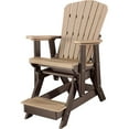 thumbnail image 4 of HomeStock Renaissance Refinement Fan Back Balcony Glider - Cedar & Tudor Brown, 48" H x 27" W x 40" D, Comfort & Durability for Outdoor Spaces, 4 of 9