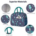 thumbnail image 4 of Lunch Bag Lunch Box for Women Reusable Insulated Lunch Bags,Water-Resistant Jellyfish Nautical Marine Cooler Lunch Tote Bag, Large Capacity for Work Travel Picnic, 4 of 6