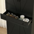thumbnail image 6 of Richya Tall Kitchen Pantry Storage Cabinet with Doors and Drawer,Modern Kitchen hutch Cupboard Food Pantry Cabinet,Black, 6 of 10