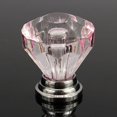 thumbnail image 6 of 12Pcs 25mm Crystal Glass Dresser Drawer Knobs Diamond Plated Shape Door Handle Pull Knobs Cabinet Furniture Handles Knobs, 6 of 6