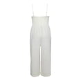 thumbnail image 2 of Vestido George para Mujer Jumpsuit Cuello V Botones Frontales Tirante Delgado Beige Talla G, 2 of 4