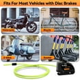thumbnail image 5 of Wsdcam Rechargeable Motorcycle Alarm Motorcycle Lock with 120dB Alarm Anti Theft Security Disc Brake Lock for Motorbike Scooter, 5 of 6