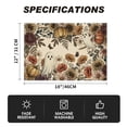thumbnail image 7 of Sm:)e Jack-O'-Lantern Ghost Floral Halloween Placemats Set of 4, 12x18 Inch Holiday Table Mats for Indoor Outdoor Party Dining Decoration, 7 of 7