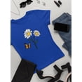 thumbnail image 3 of Butterflies And Daisies. T-Shirt Women -Image by Shutterstock, Female Large, 3 of 4