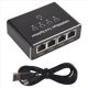 thumbnail image 1 of Conmutador Gigabit Ethernet de 5 Puertos con Cable de Alimentación USB, Divisor Ethernet de 1000 Mbps de 1 A 4 Salidas, para Cat 5/5E/6/7/8, 1 of 5