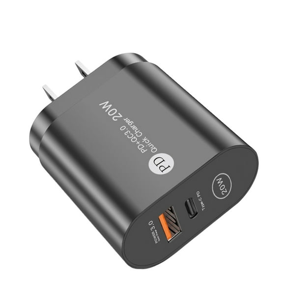 12W USB C Fast Charger Dual Port PD Powered   Fast Charger Wall Charger Stand