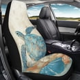 thumbnail image 4 of Uourmeti Sea Turtle and Marine Life Car Seat Cover Stylish Front Car Seat Cover Personalized Breathable 1 Piece Compatible with Auto Truck, 4 of 6