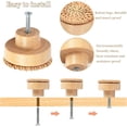 thumbnail image 2 of (40mm)8 Pcs Boutons de Cuisine en Rotin Poignées de Porte d'Armoire Tiroir Rond en Bois pour Cuisine Chambre Commode Porte d'Armoire Remplacement, 2 of 5