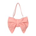 thumbnail image 1 of Bolso de hombro con lazo arrugado para mujer, bolso ligero tipo tote para la calle, regalo para uso diario. Rosa, 1 of 9