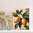 thumbnail image 2 of Qisvanset 12x16 Inch Framed Canvas Wall Art Fresh Lemon Fruit Botanical Trendy Kitchen Apartment Wall Poster, 2 of 8