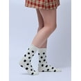 thumbnail image 3 of Ruffle Socks for Women Ankle Cute Cotton Polka Dot Novelty Sock 6 Pairs with Gift Box, 3 of 8