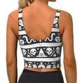 thumbnail image 4 of Yoga Vest Women Gym Sports Crop Tops Skull Colorful Streetwear Workout Breathable Tank Top Female, 4 of 7