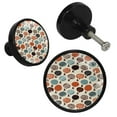 thumbnail image 2 of 4 Pcs People and Bubbles Color Knobs for Kitchen Cabinet Cupboard Dresser Bookcase Drawer Pulls Handles Round Home Decor, 2 of 5