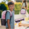 thumbnail image 5 of HUIACONG 4PCS 17 Inch Twin Cherry Blossom Axolotl Backpack Set for Kids, Cute Axolotl School Bag with Lunch Box & Pencil Case, Trendy Bookbag for Kids Age 6-12 Elementary Middle School, 5 of 7