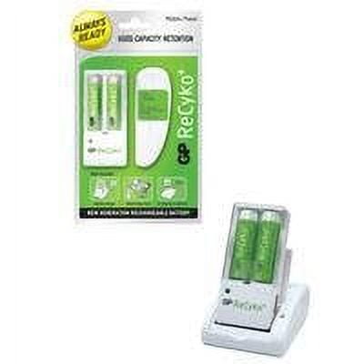 GP Recyko Mobile Multi Function Charger with 2 AA NiMh Pre-Charged Rechargeable Batteries