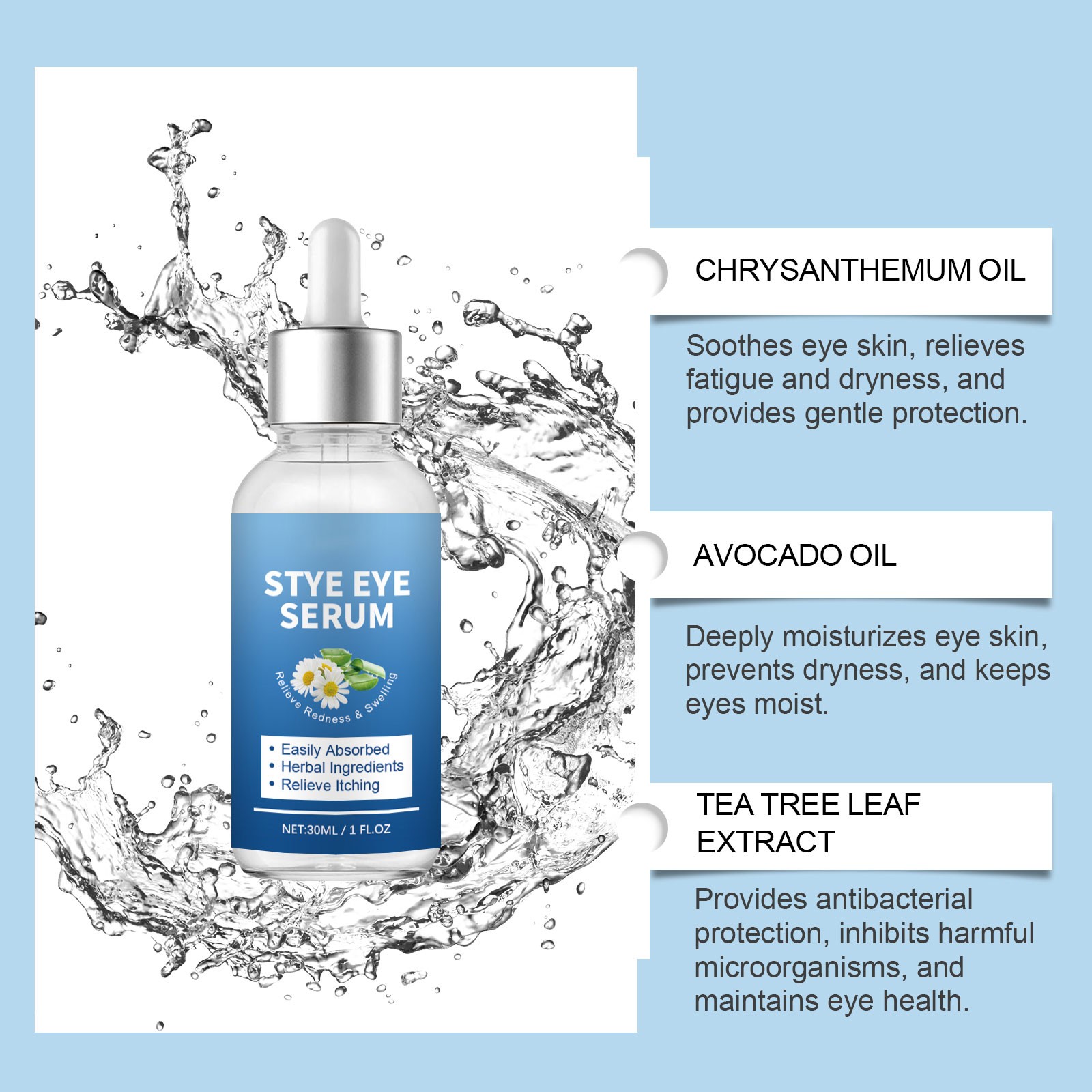 Deep Cleansing Caring For Eye Health Choose Our Eye Wash For Instant Of Eye Fatigue And Of Bright Eyes [30ML]