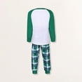 thumbnail image 4 of Family 2 Pieces Pajamas Set Crew Neck Dinosaur Printed Daily Suit (Green S Dad), 4 of 9
