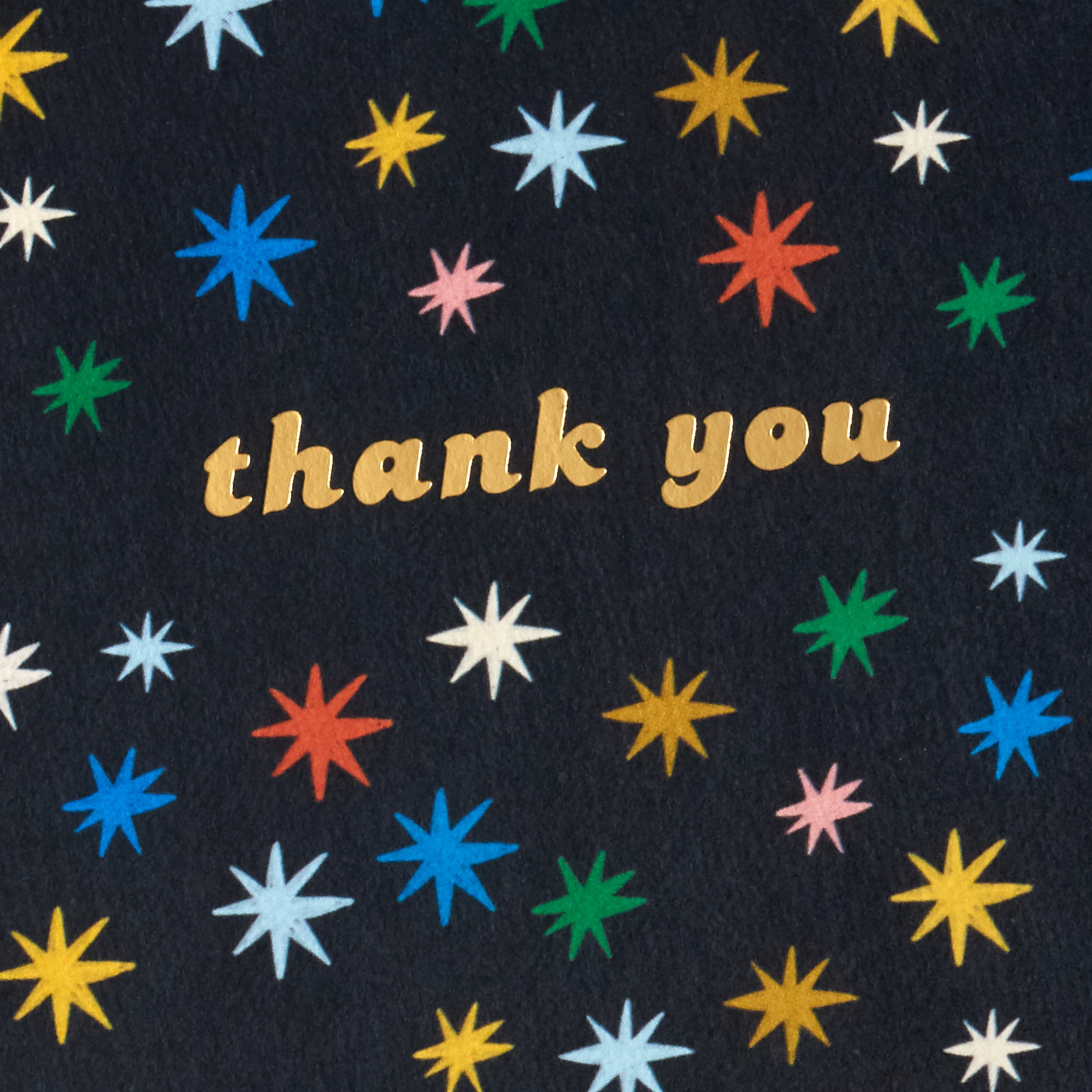 Hallmark Thank-You Notes (Colorful Stars on Black), 10 ct.