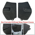 thumbnail image 1 of ALLTIMES Front Strut/ Shock Tower Covers with Mag Ride for Corvette C8, Durable Black ABS Plastic, 1 of 11