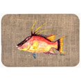 thumbnail image 1 of Carolines Treasures 8753LCB Hog Snapper On Faux Burlap Glass Cutting Board- Large, 1 of 2