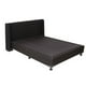 thumbnail image 3 of Box Base Cama Queen Size + Cabecera Milan Negro Dicasa Milan Black, 3 of 8