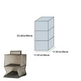 thumbnail image 3 of TIMIFIS Transparent Organizer Multi-Layer Organizer Hanging Bag Closet Clothes Shoes Hat Organizer Hanging Bag Foldable Display Hanger Back to School Supplies, 3 of 6