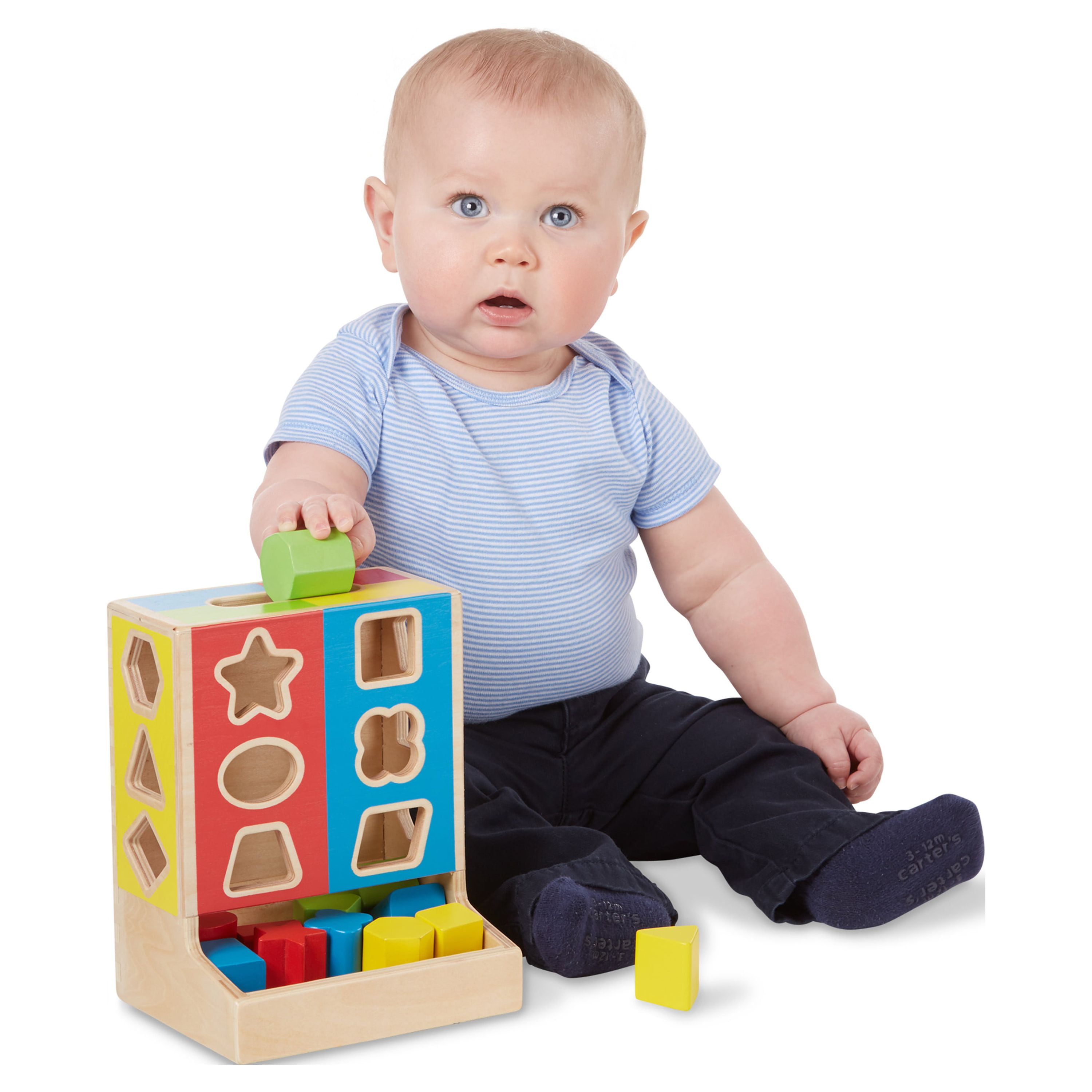 Melissa and doug color blocks wooden shape sorter sale