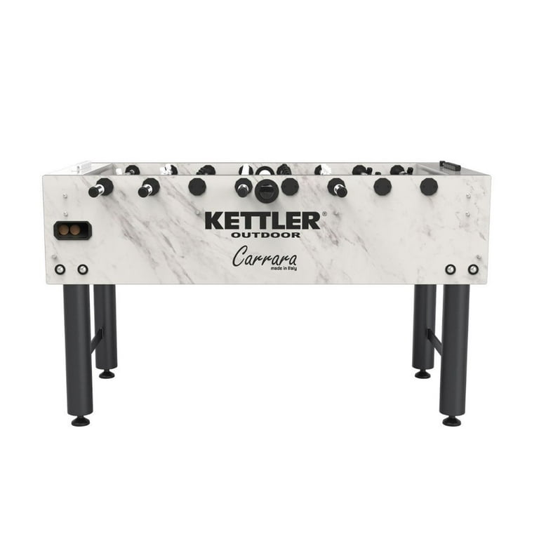 kettler 5.0 outdoor Kettler Carrara Outdoor Foosball Table with 360 Degree Goalie Rotation, 5  Resin Balls, 5 Cork Balls and Premium Storage Cover