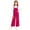 Hot Pink, variant on Girls Boys Overalls Adjustable Strap Loose Fit Jumpsuits Casual Bib Overalls Hot Pink 12 Years