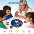 thumbnail image 3 of Word Game Family Board Games for Kids & Adults, 24 Letters Pressing Games, Fast-Paced Family Board Game for Learning Party Interactive, Blue, 3 of 7