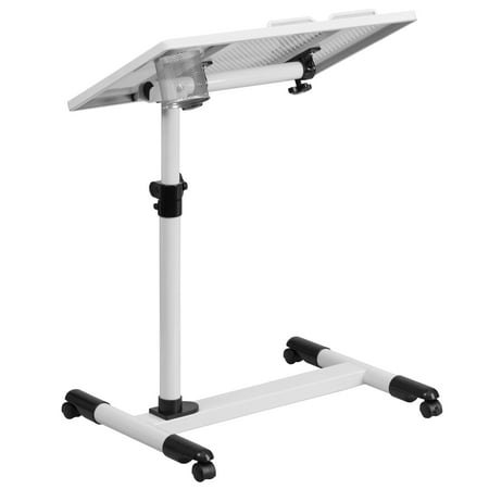Flash Furniture - Macon Rectangle Contemporary Laminate  Laptop Desk - White