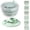 B, variant on Honmine Multifunctional Salad Set 6 in 1, Manual Salad Dryer with Julienne and Juicer Attachments, Kitchen Food Prep Tool for Vegetable Chopper