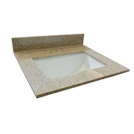 Design House 563239 Granite Vanity Top, 61", Golden Sand