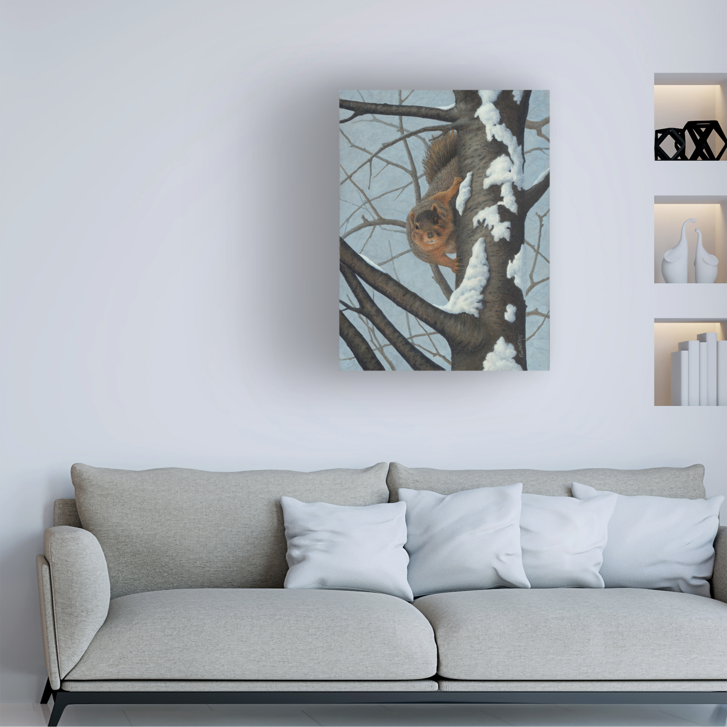 Trademark Fine Art 'What's Going On - Fox Squirrel' Canvas Art by Robert Wavra