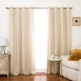 thumbnail image 4 of Aurora Home Night Sky Laser Punched Blackout Thermal Silver Grommet Curtains (Set of 2) Lilac, 4 of 5