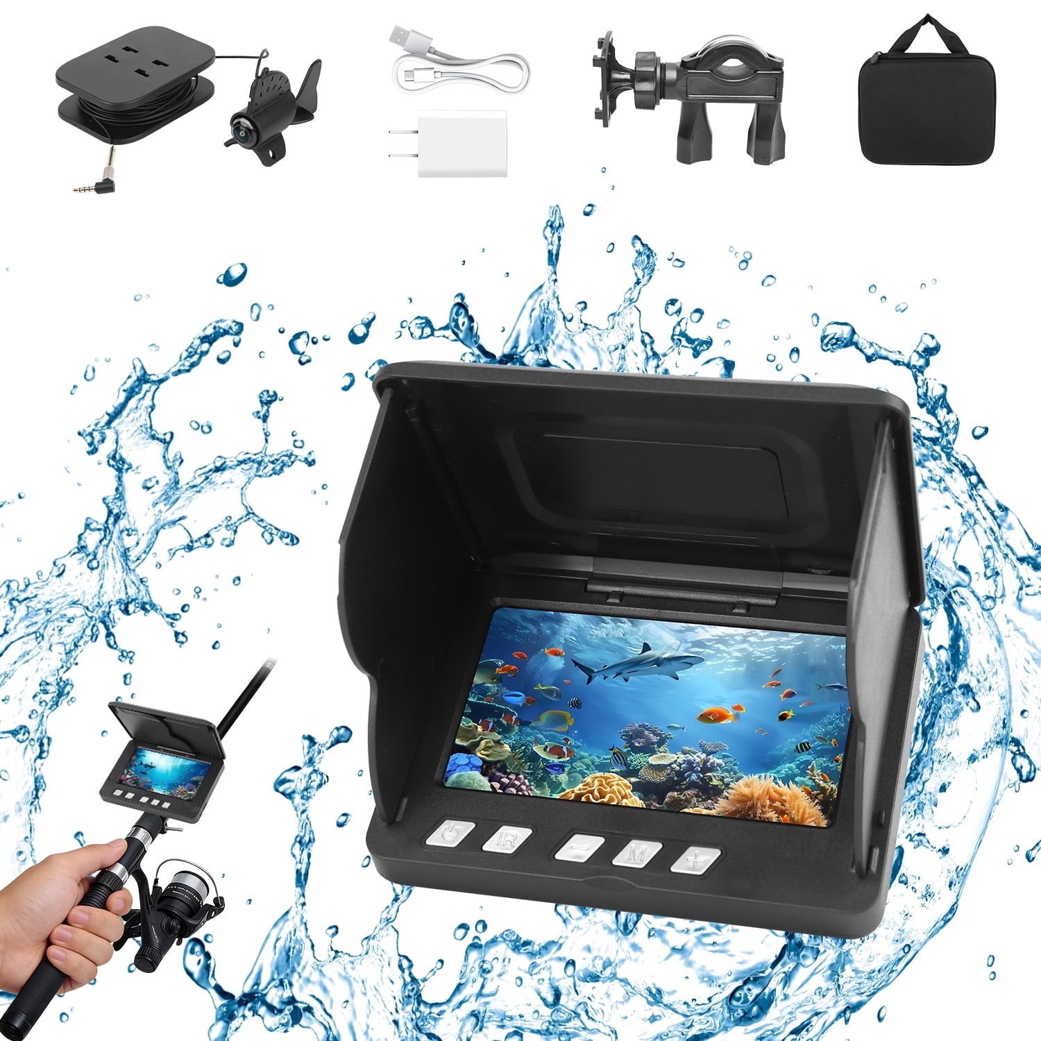 consumer reports fish finders LUCKY Kayak Portable Finder Transducer Wireless Sonar Fish Boat Rechargeable Handheld Fish Depth Finder Fishing MT-202 : Electronics The Lowrance Elite FS 12 Fish Finder/Chartplotter combines the power of proven Lowrance fish Chartplotters/Fish Finders