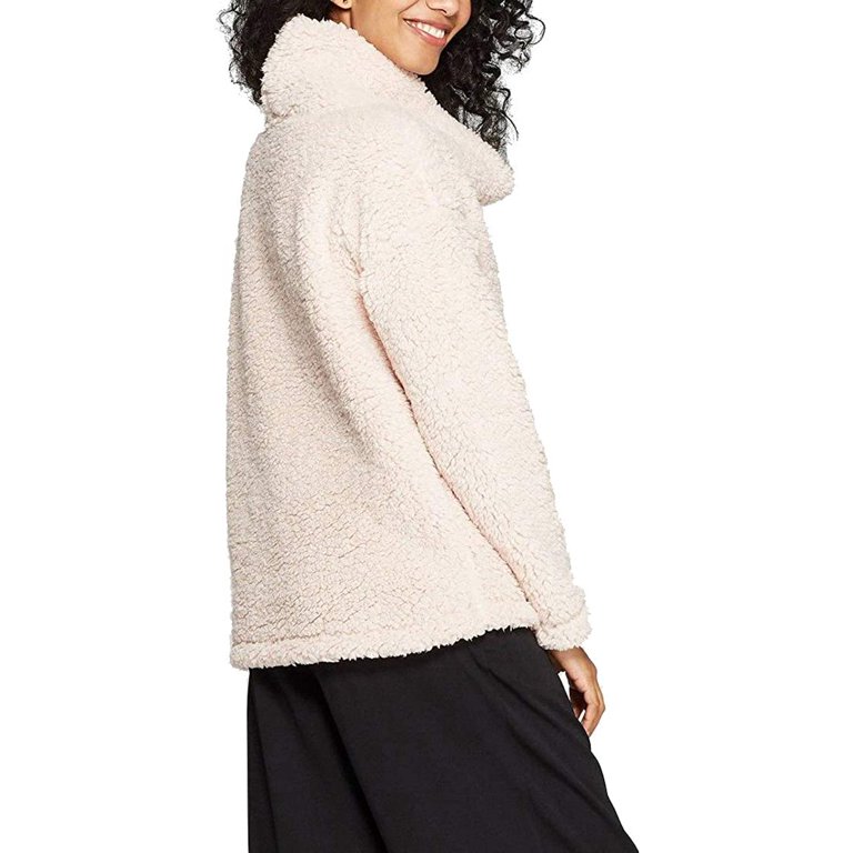 sherpa funnel neck pullover